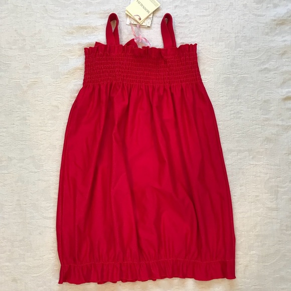 NWT*MONNALISA**Red Summer Dress/ Pool dress**Age 6 - Picture 6 of 8